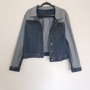 Skye's The Limit Denim Stretch Two Toned Jean Jacket XL